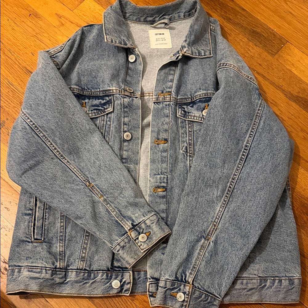 blue denim jacket